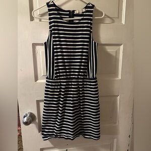 Blue and white the striped LOFT dress!